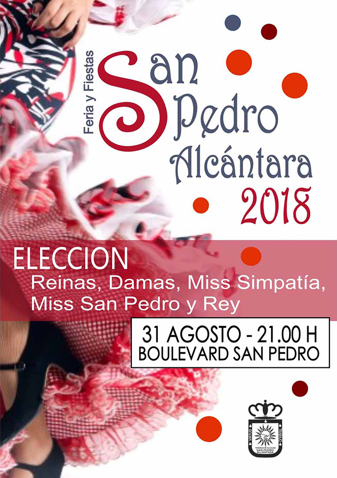 Elección de las Reinas, Damas, Miss Simpatía y Rey de la Feria y Fiestas de San Pedro Alcántara 2018